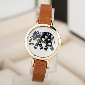 Elephant Leather Watch For Women